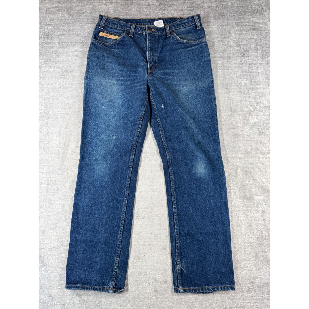 GWG Great Western Garment Co Jeans Mens 36x32 Blue Denim Vtg 90s Straight Leg